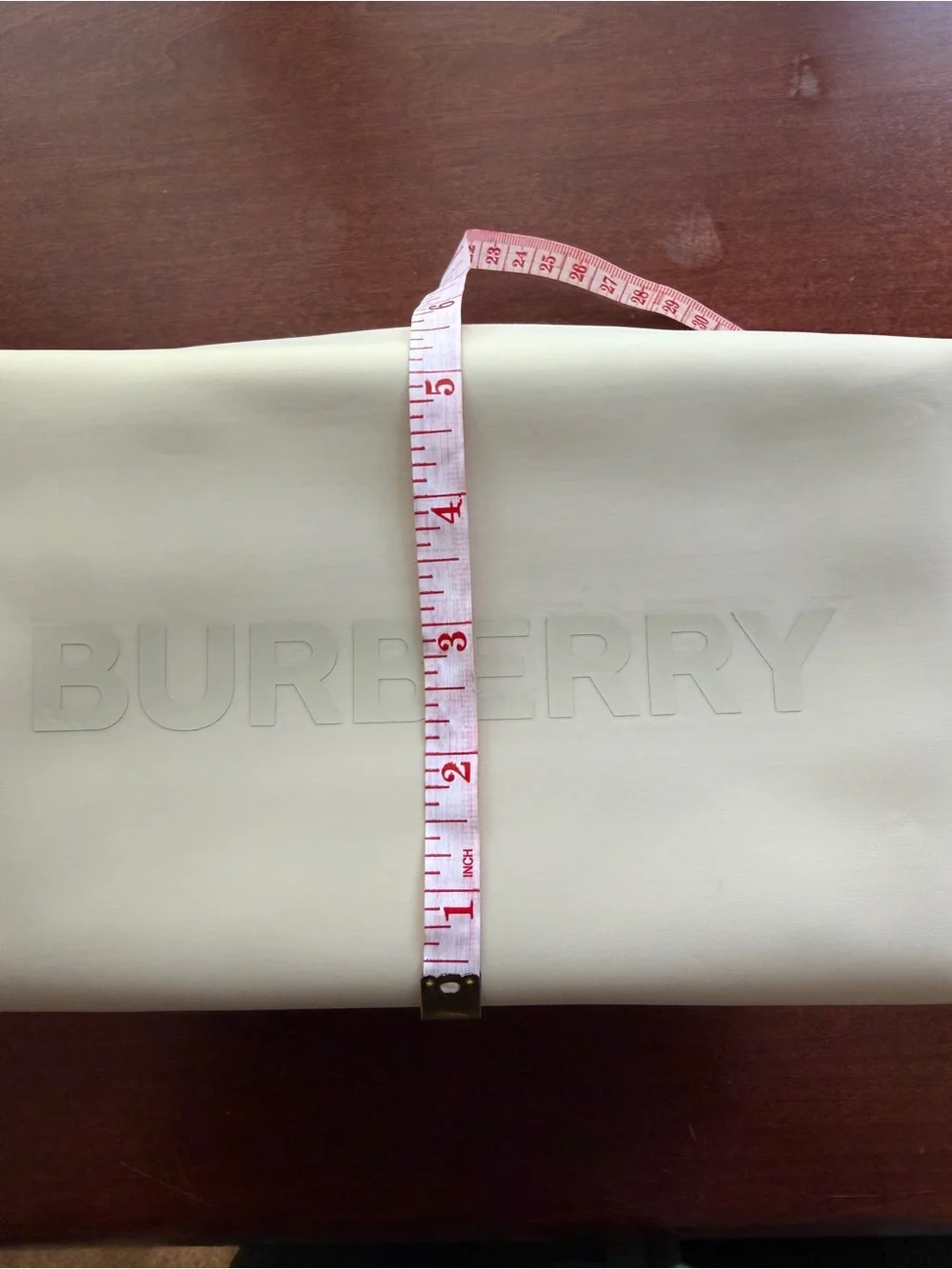 Burberry Logo Cosmetic Pouch with top zip